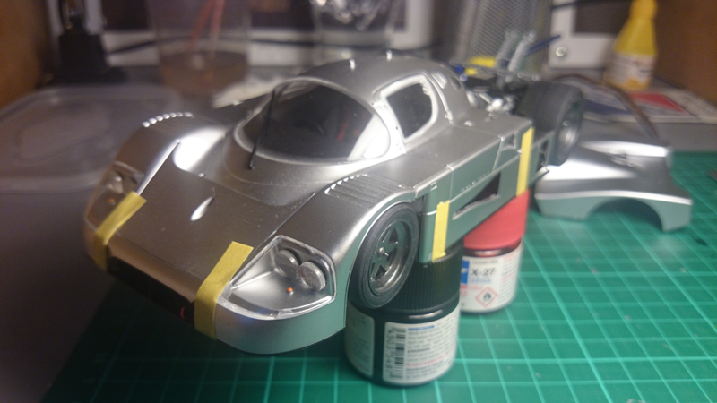Illustration for article titled Tamiya Sauber C9 Progress